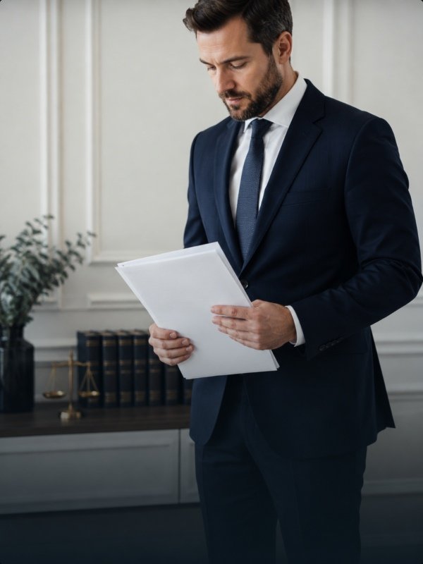 Family law documents being reviewed during a consultation